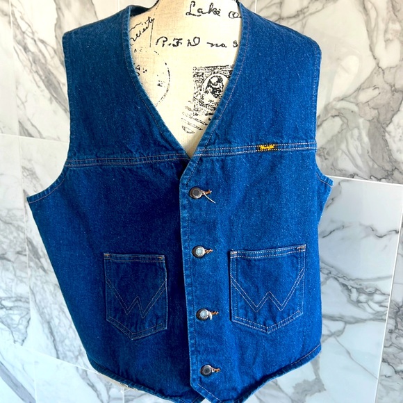 Wrangler Denim waistcoat - Picture 1 of 5